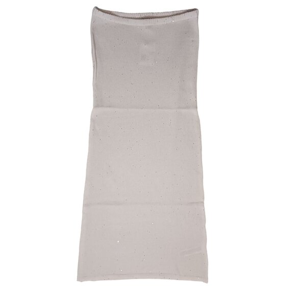 NEW Knit Sequin Midi Column Skirt in Ivory Size M Cream‎ Sweater Skirt - Picture 7 of 15